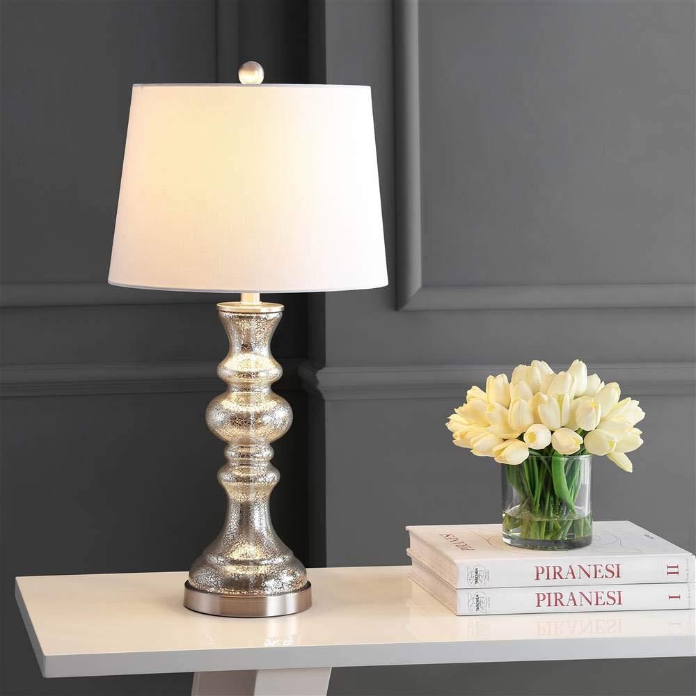 Jaiden Table Lamp - Silver/Ivory - Safavieh.