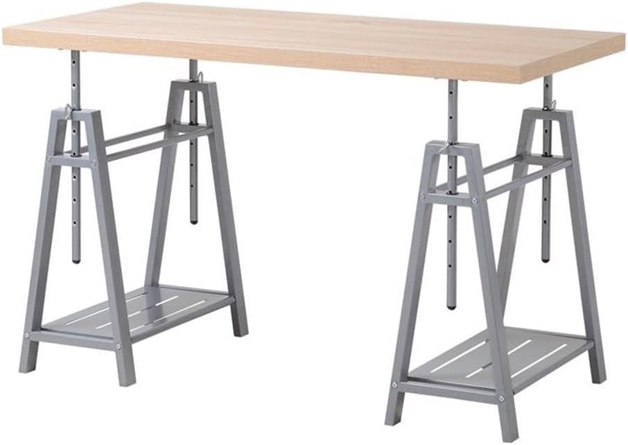 Williston Forge Cayuga Adjustable Solid Wood Top Standing Desk