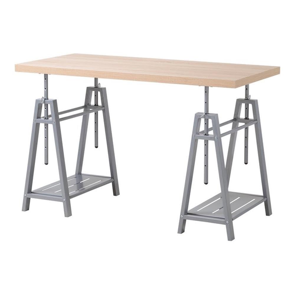 Williston Forge Cayuga Adjustable Solid Wood Top Standing Desk