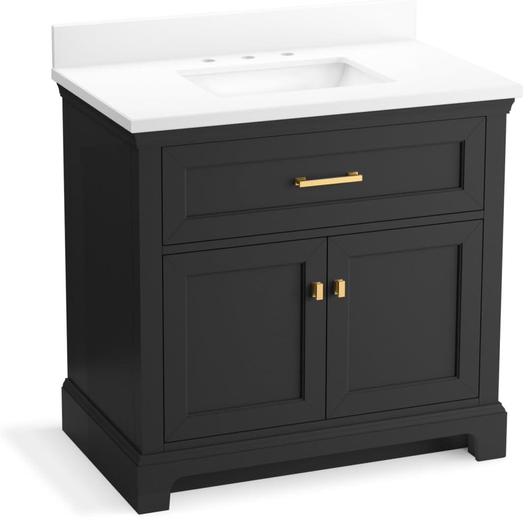 Charlemont 36 In. Bathroom Vanity Cabinet With Sink And Quartz Top