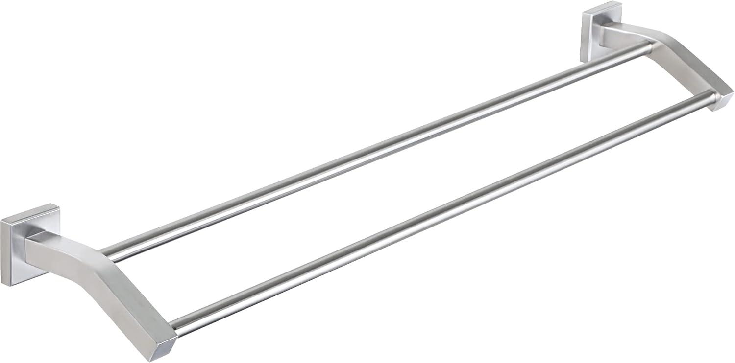 Alise Double Bath Towel Bars Towel Racks for Bathroom,Wall Mount Towel Holder Heavy Duty SUS304 Stainless Steel Towel Hanger Towel Rail,GK9700-G Golden Finish,28-Inch