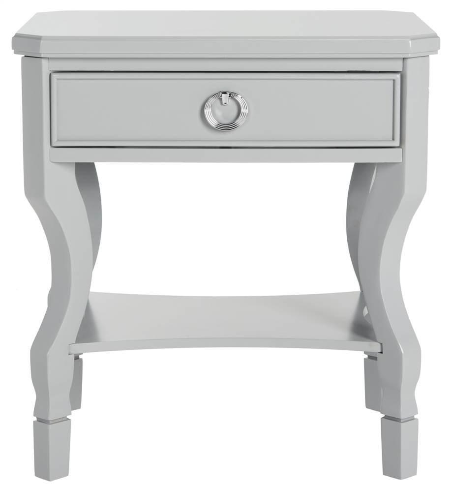 Alaia 1 Drawer Night Stand - Grey - Safavieh