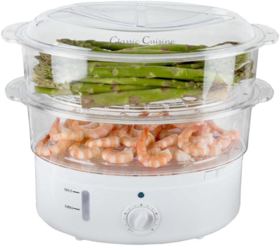 Vegetable Steamer Rice Cooker (White) by Classic Cuisine