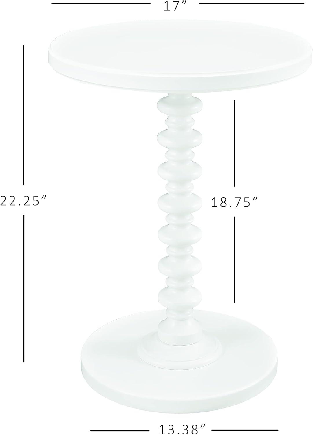 Powell Round Spindle Side Table, Multiple Colors