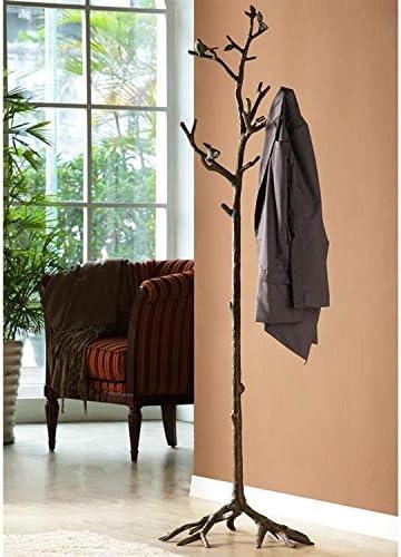 Bronze Finish Lovebird Tree Trunk Coat Rack