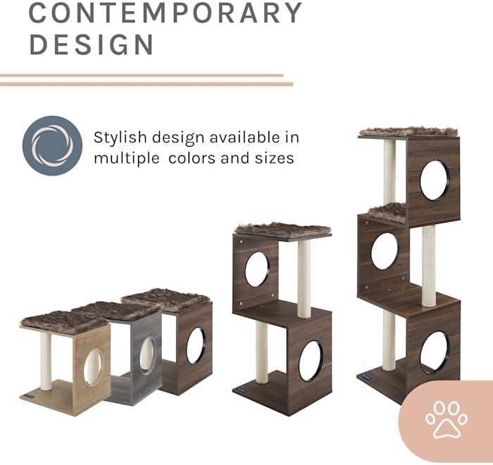 Sam's Pets Sheree Cat Tree 50" modern and easy clean