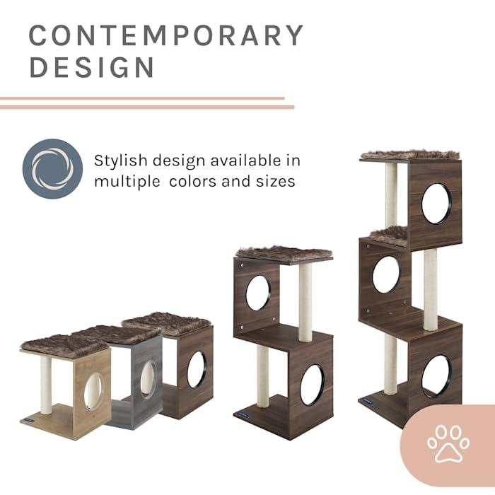 Sam's Pets Sheree Cat Tree 50" modern and easy clean