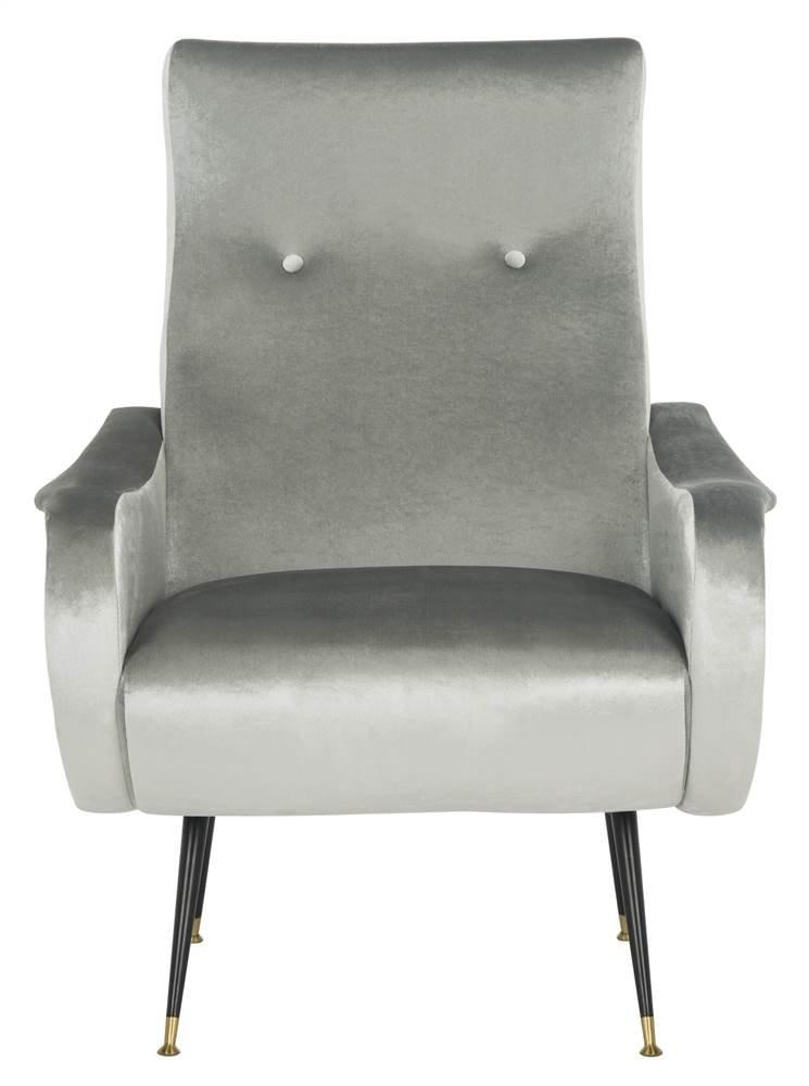 Elicia Accent Chair - FOX6260 - Light Grey - Safavieh