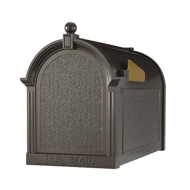 Deluxe French Bronze Aluminum Mailbox with Side Plaques