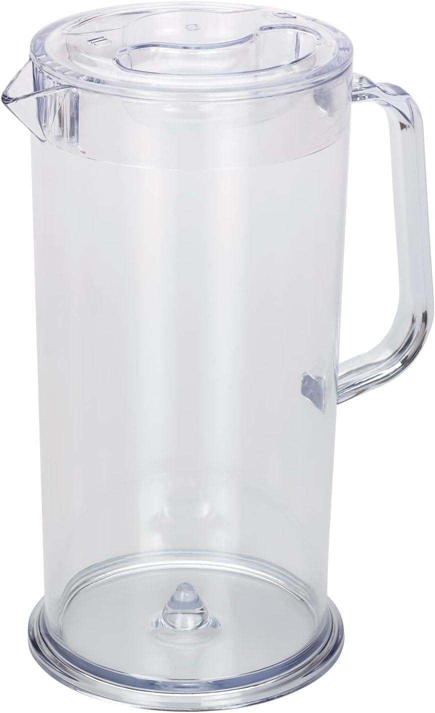 Clear BPA-Free 64 oz Plastic Water Pitcher with Lid