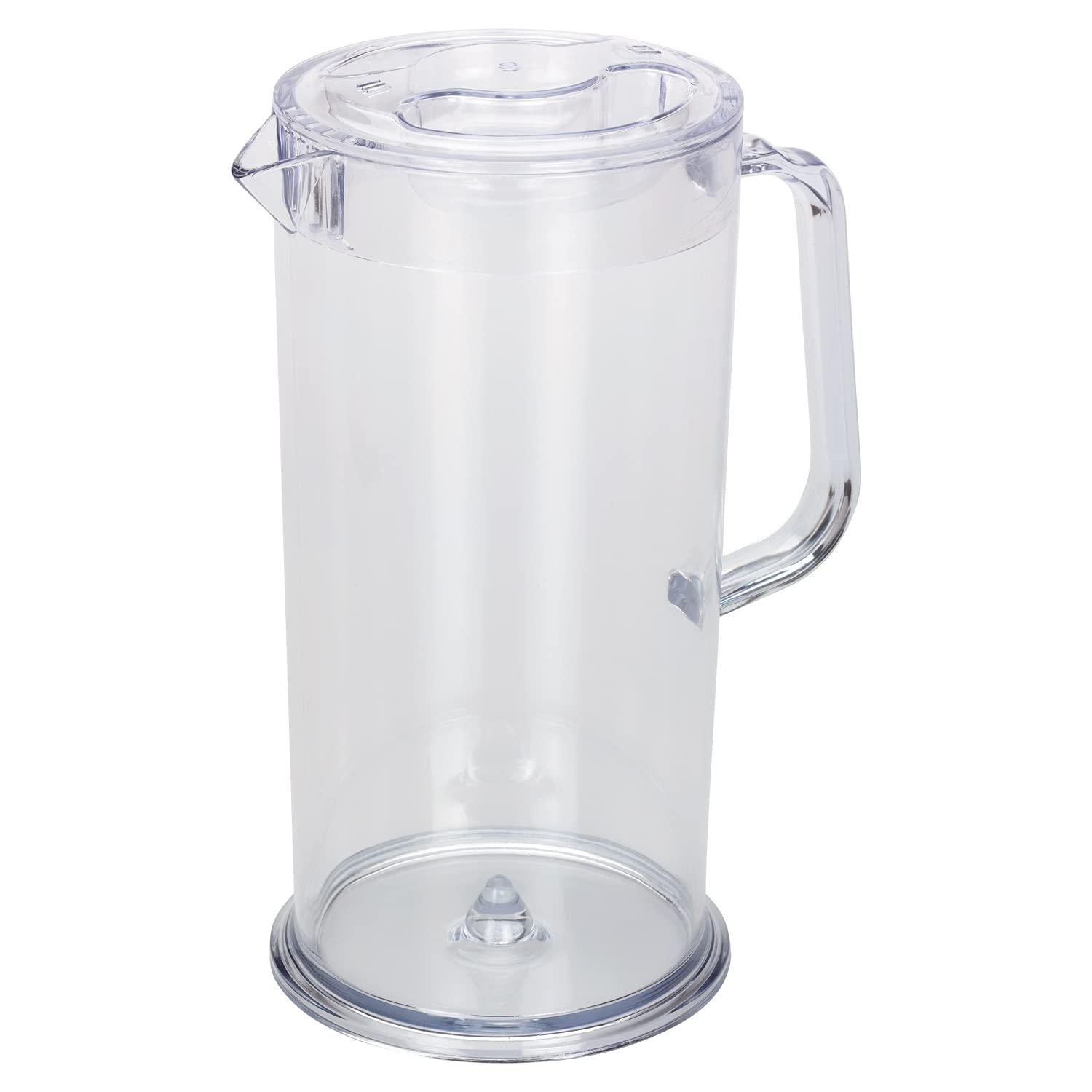 Clear BPA-Free 64 oz Plastic Water Pitcher with Lid