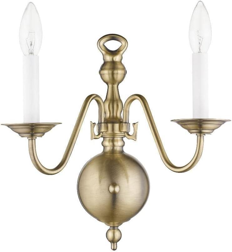 Livex Lighting Williamsburgh 2 - Light Wall Light in  Polished Brass