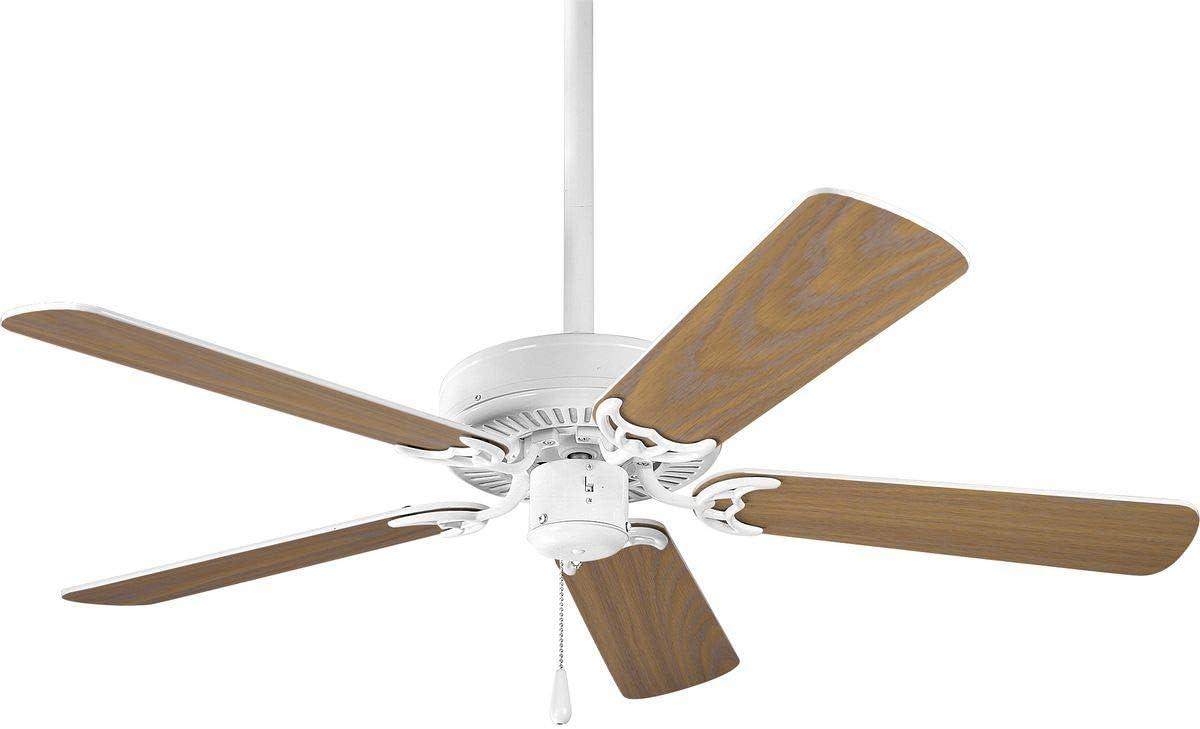 Progress Lighting Builder 42 Builder 42" 5 Blade Indoor Ceiling Fan - White