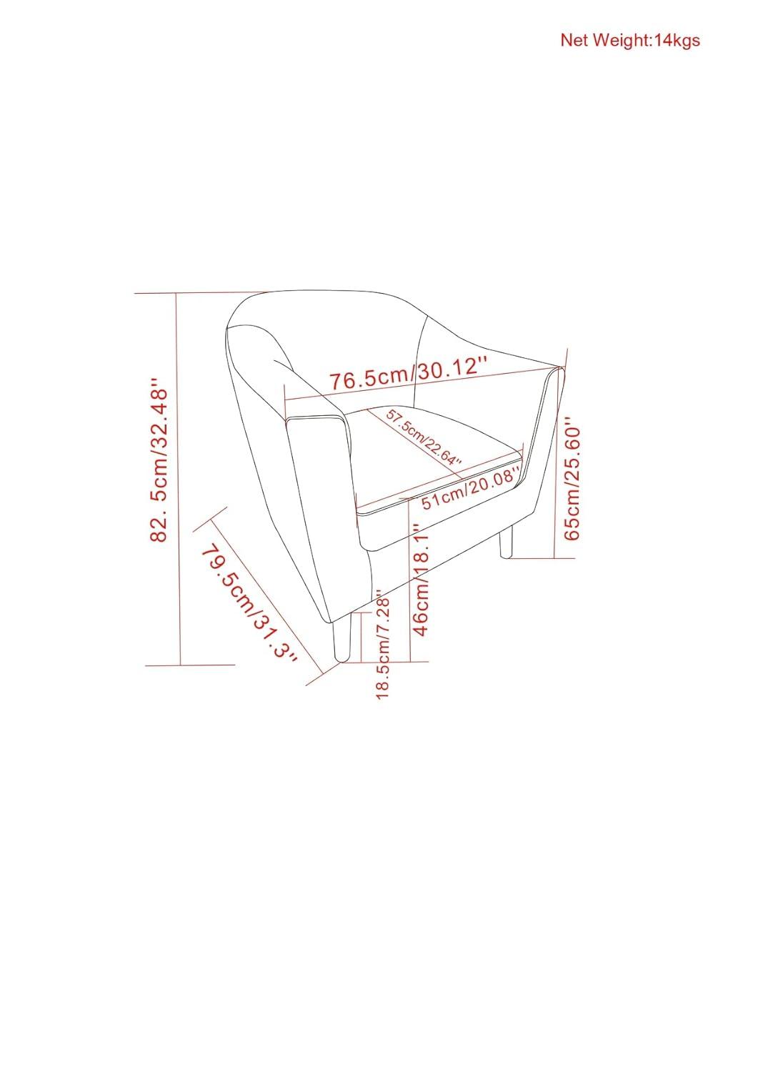 Simpli Home Thorne 30"W Upholstered Contemporary Accent Chair with Curved Back and Removable Foam Cushion