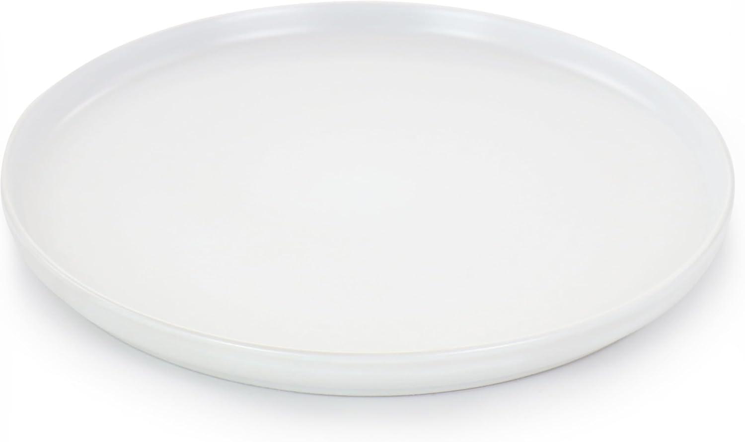 White Ceramic 16-Piece Round Dinnerware Set for 4