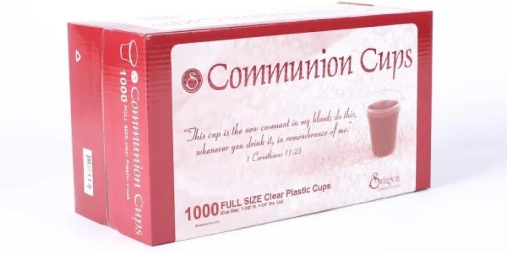 Swanson Communion Disposable Plastic Cups, Clear, 1000 Count