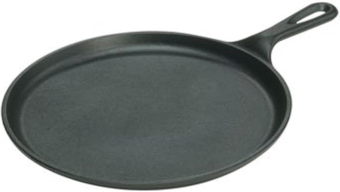 Lodge Cast Iron 10.5" Seasoned Round Griddle, L9OG3