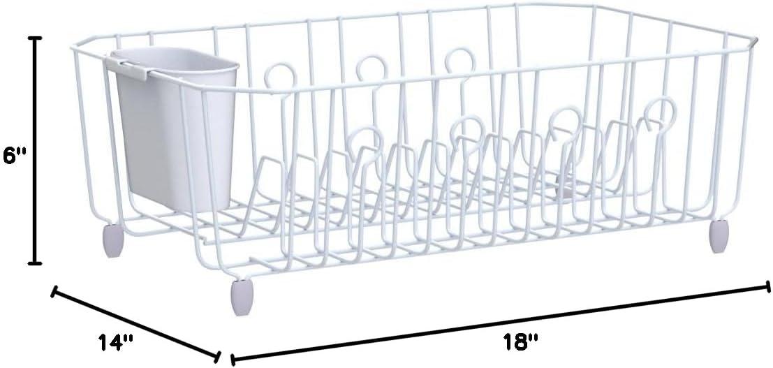 Rubbermaid Large White Antimicrobial Dish Drainer