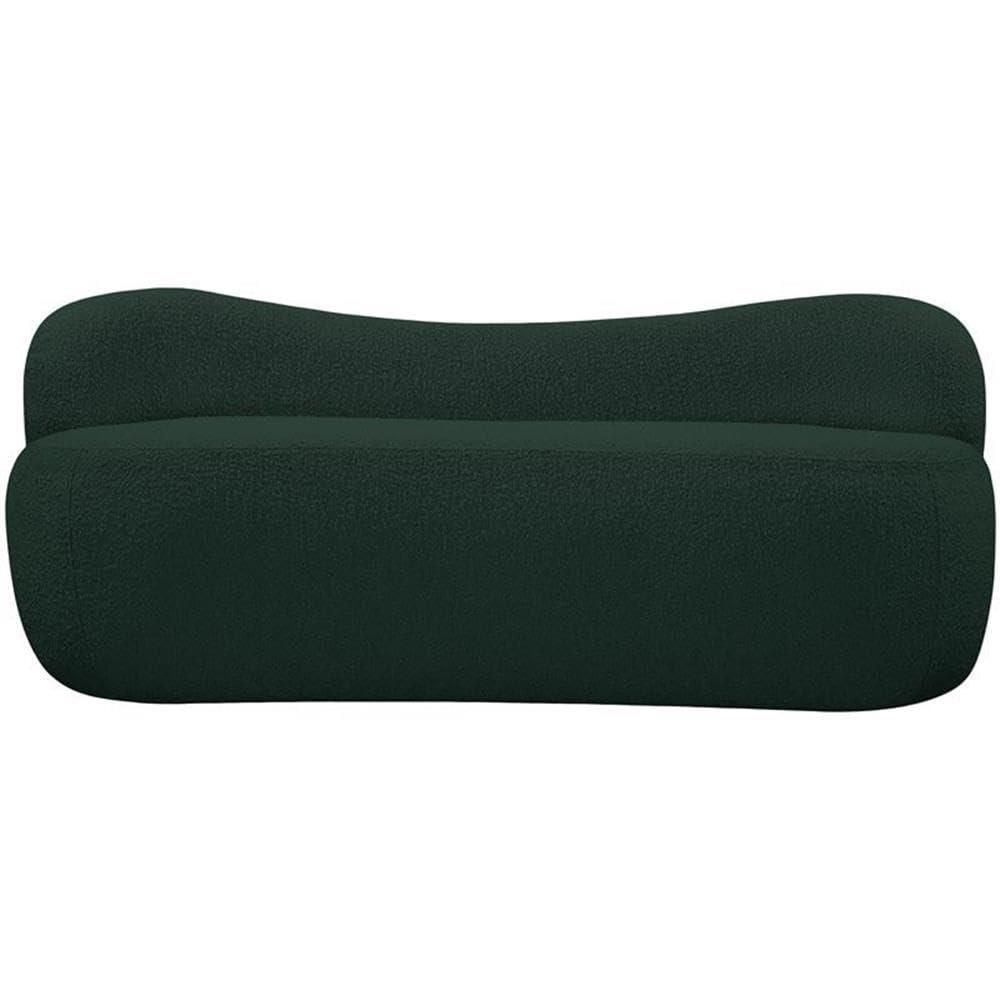 Meridian Furniture Flair Green Boucle Fabric Bench