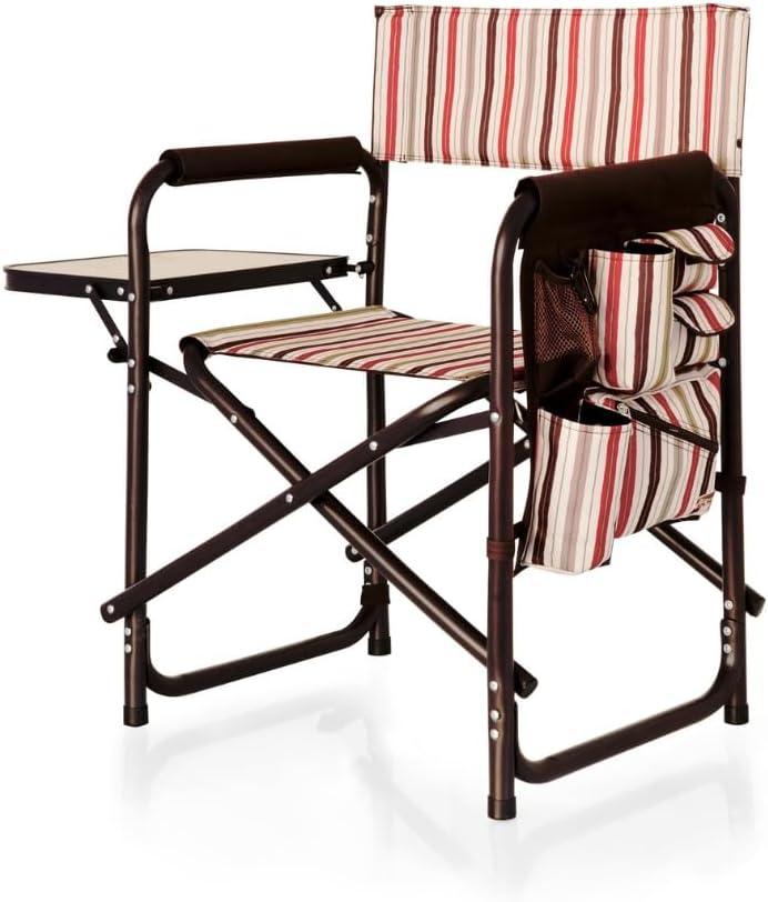 Picnic Time Sports Outdoor Portable Camp Chair with Side Table