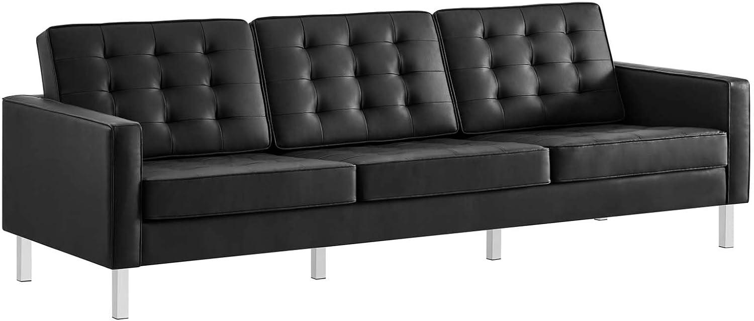 Modway Loft Tufted Vegan Leather Sofa by Modway