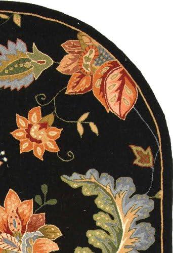 Chelsea HK306 Handmade Area Rug - 4'6"x6'6" Oval - Black - Safavieh