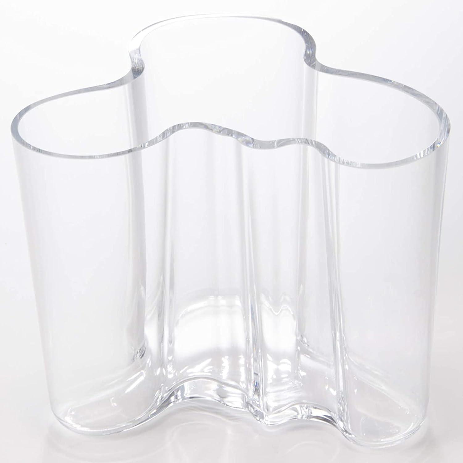 Savoy Inspired Clear Glass Bouquet Vase 6.96"