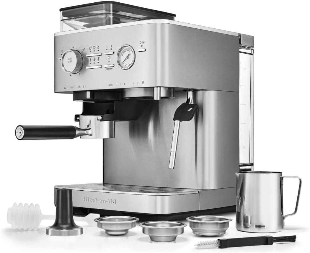 KitchenAid® Semi Automatic Espresso Machine with Burr Grinder in Juniper