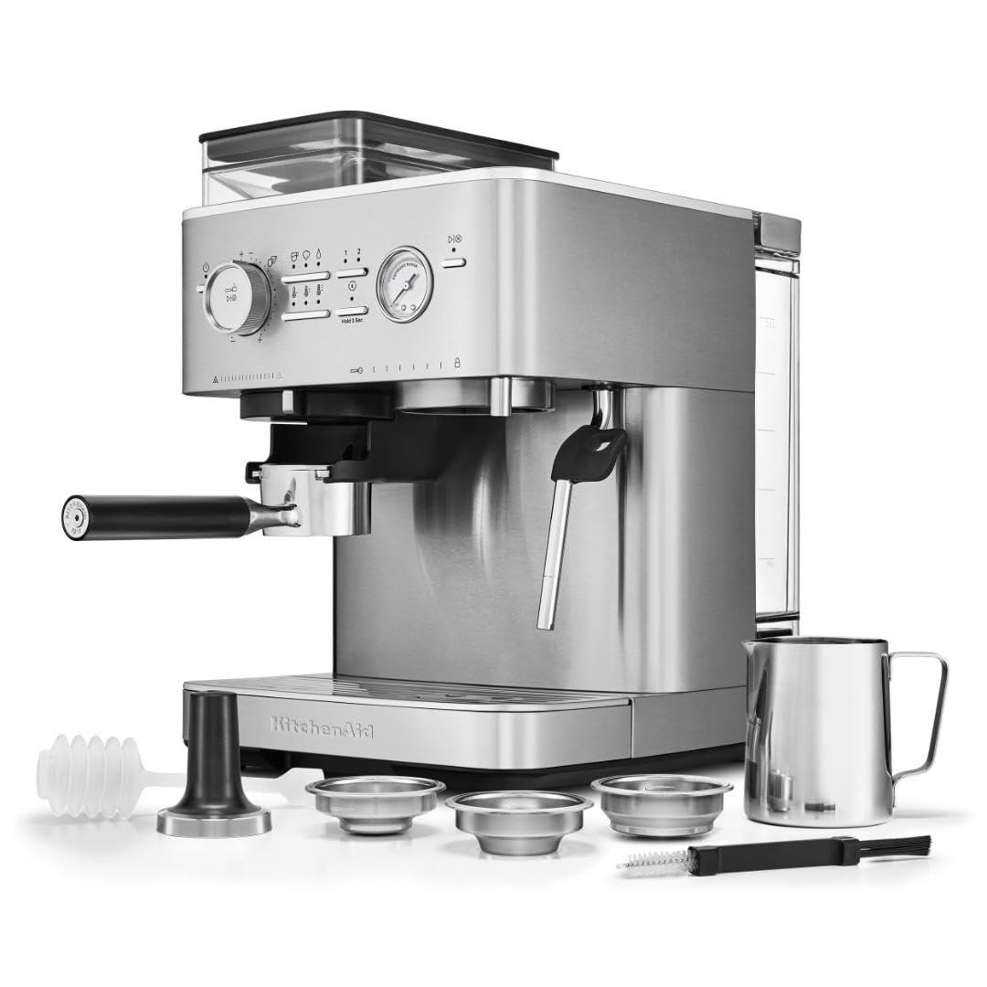 KitchenAid® Semi Automatic Espresso Machine with Burr Grinder in Juniper
