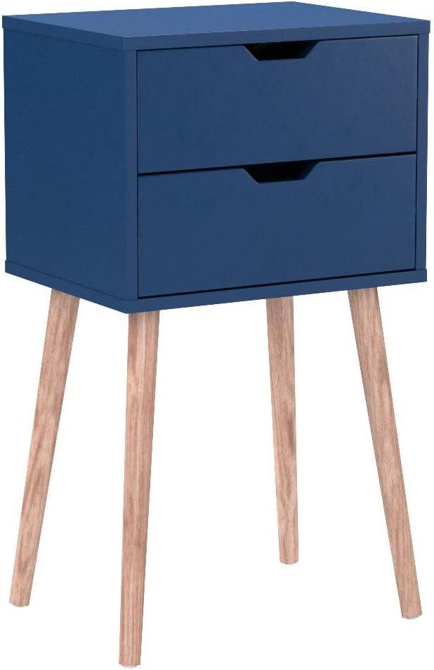 JAXPETY Nightstand Set of 2, 2 Drawers Bedside Tables, End Table for Bedroom Living Room