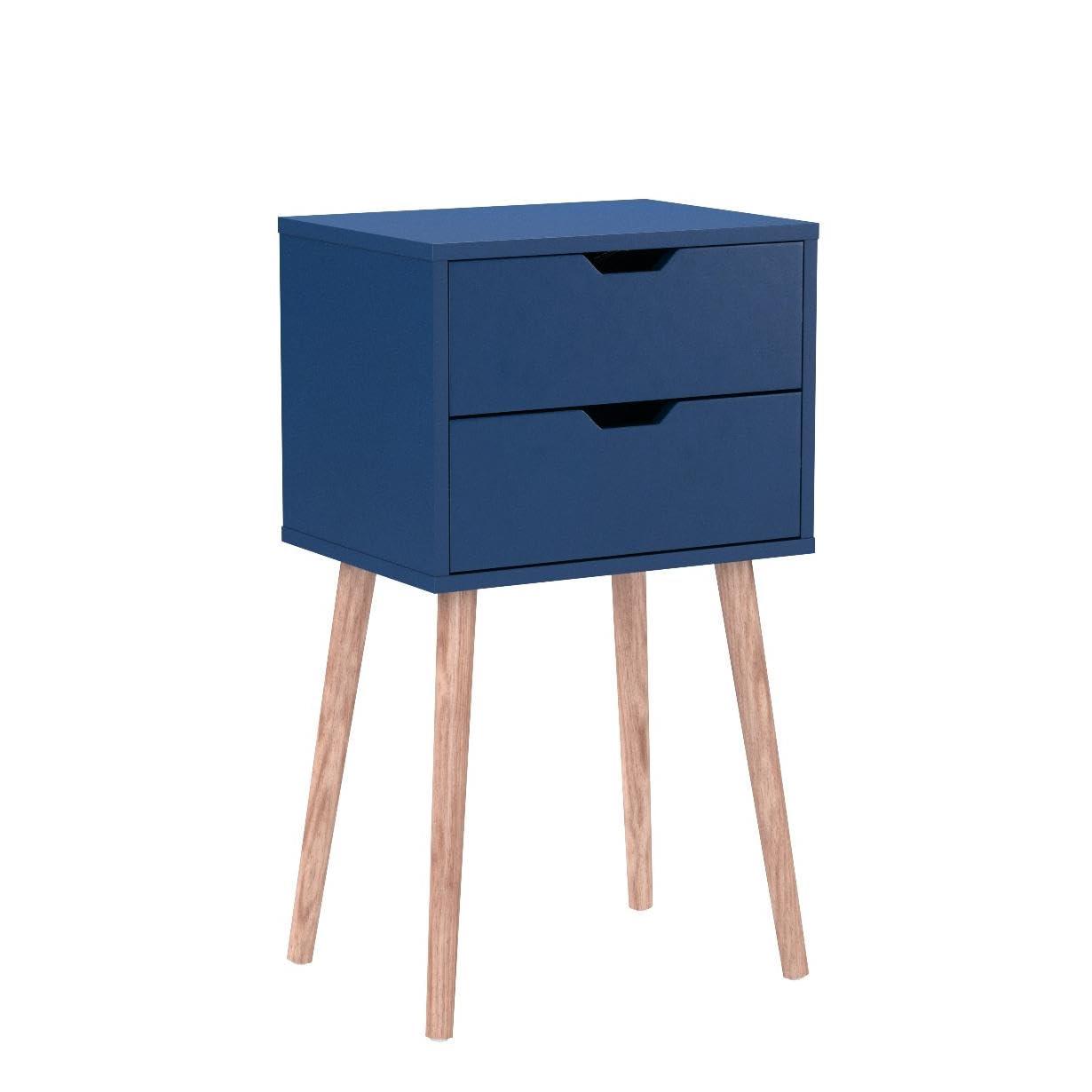 JAXPETY Nightstand Set of 2, 2 Drawers Bedside Tables, End Table for Bedroom Living Room