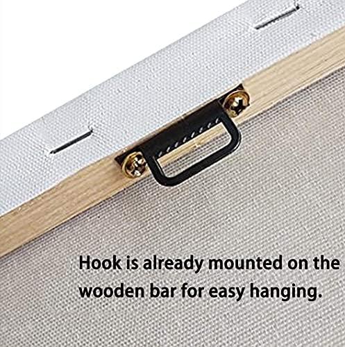 Wieco Art Large Brooklyn Bridge Night View Modern Giclee Canvas Prints Artwork Landscape Pictures to Photo Paintings on Stretched and Framed Canvas Wall Art for Home Decorations