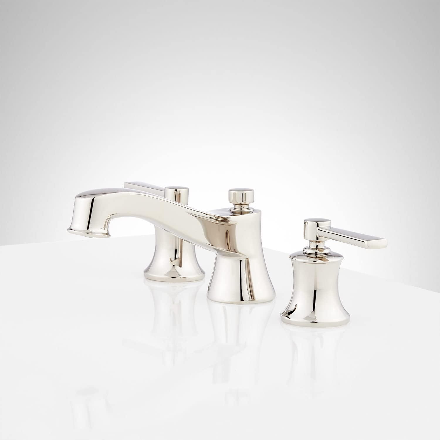 1.2 GPM Widespread Bathroom Faucet with Pop-Up Drain Assembly