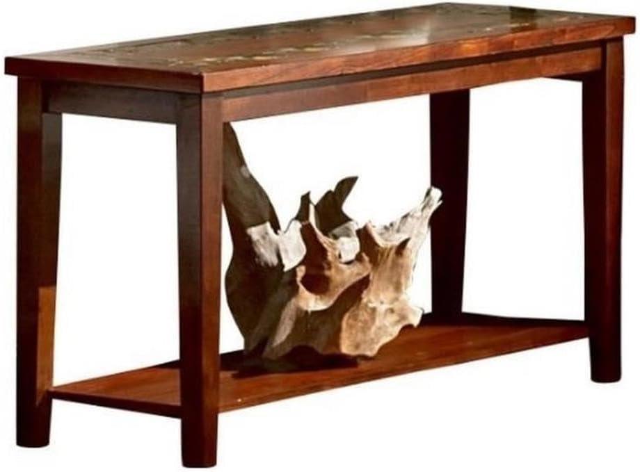 Steve Silver Company Davenport Slate Sofa Table, 56" x 19" x 30", Brown