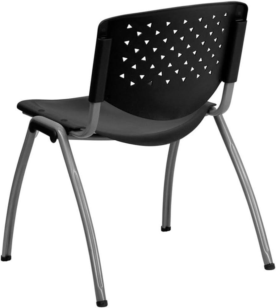 HERCULES Series 880 lb. Capacity Plastic Stack Chair with Powder Coated Frame