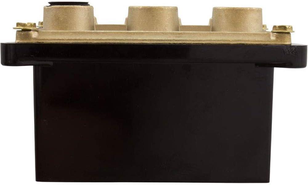 Pentair Junction Box Lexan 3 1-2in. Ports Black 78310500