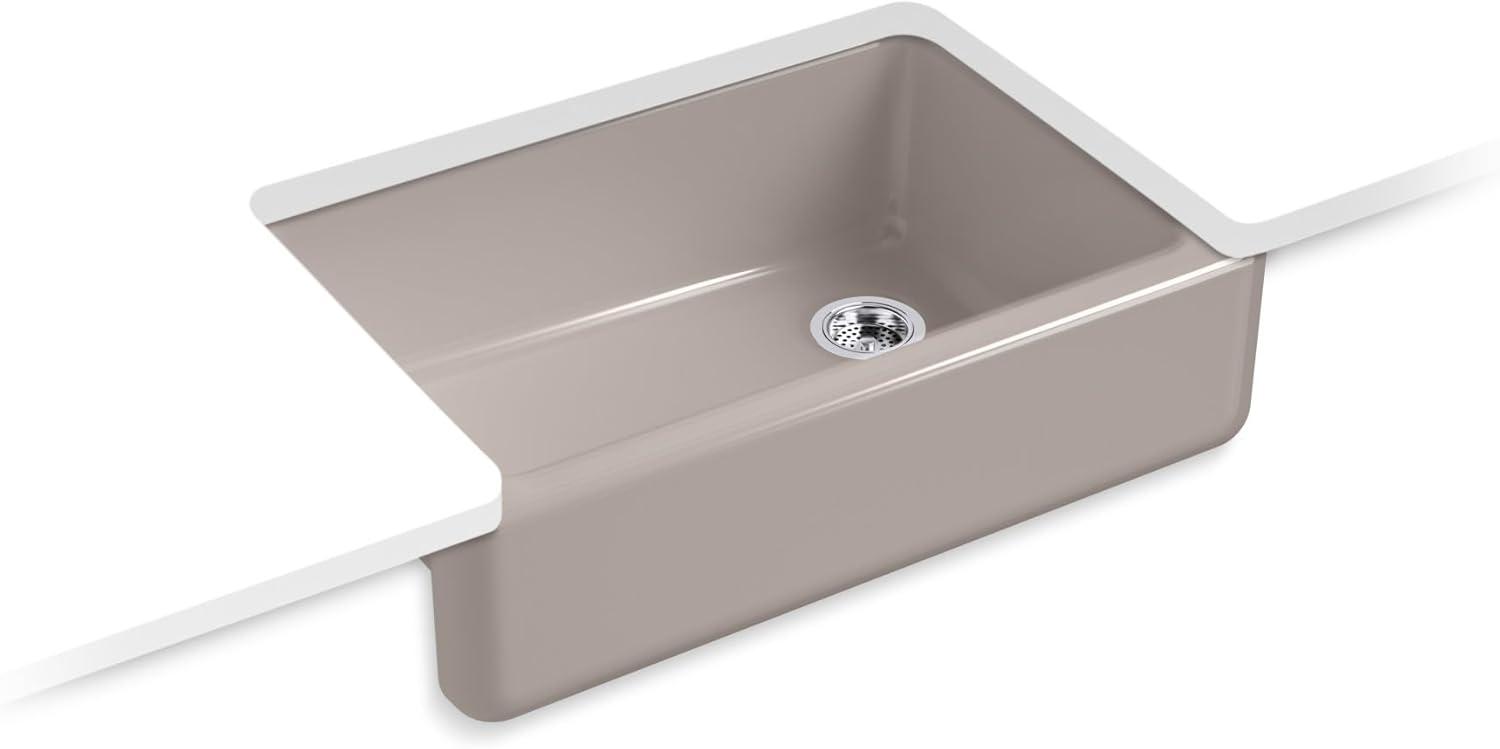 Whitehaven® 33" x 22" Self-Trimming Under-Mount Single-Bowl Kitchen Sink with Tall Apron