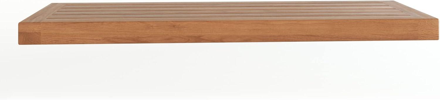 EcoChic Teak Oil 30'' Single Shelf - Handcrafted Wall Elegance