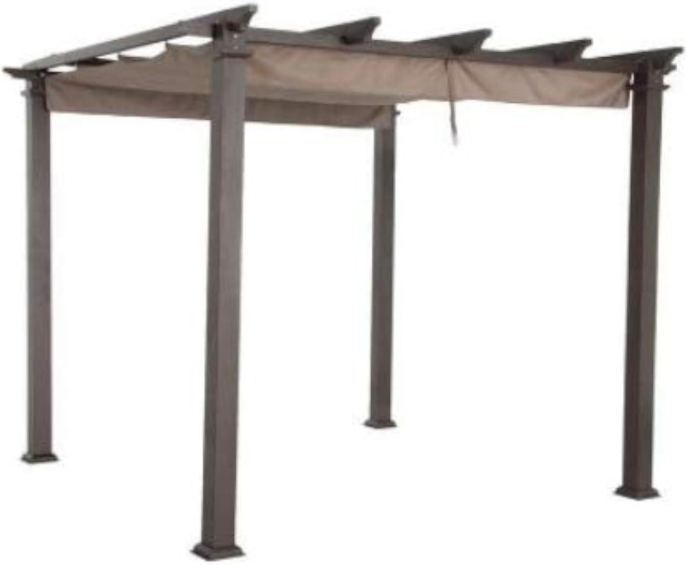 Beige Whisper 9.5' x 9.5' Pergola Replacement Canopy