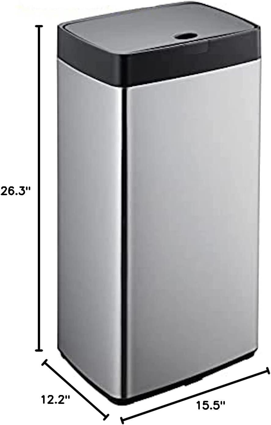 Simpli-Magic Stainless Steel Touchless Trash Can (13 Gallon Capacity)