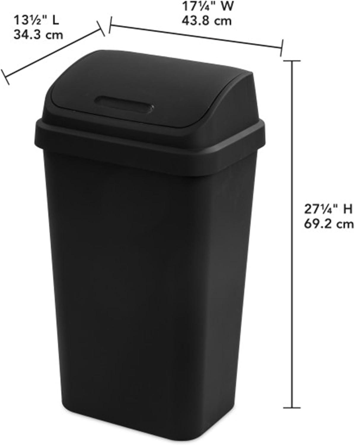 Sterilite 13 Gallon Swing Top Trash Can