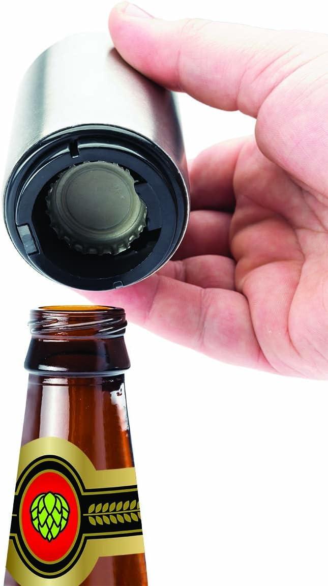Jokari Magnetic Automatic One Handed Bottle Top Pop Opener for Beer or Soda