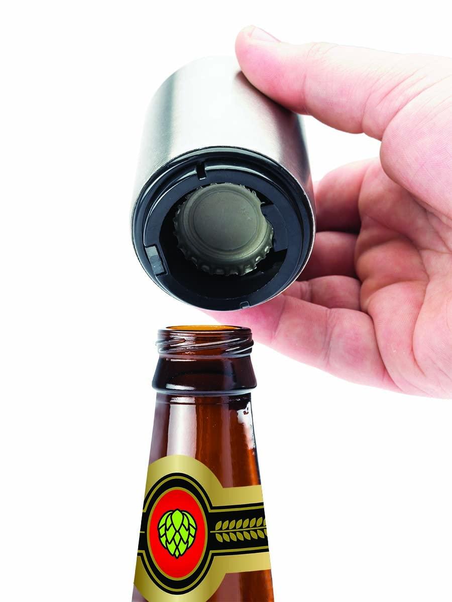Jokari Magnetic Automatic One Handed Bottle Top Pop Opener for Beer or Soda