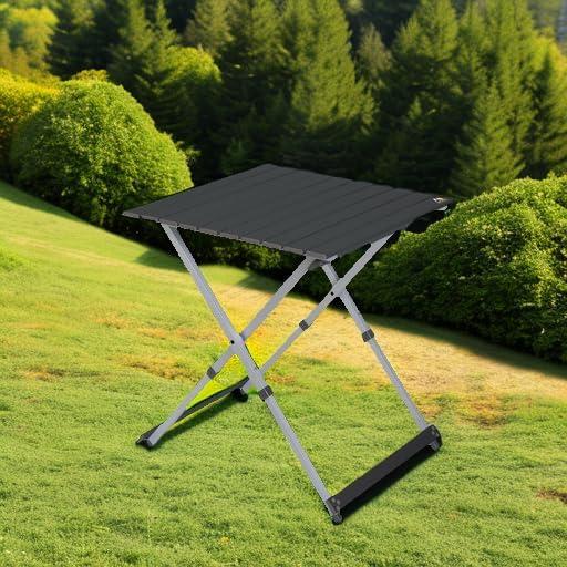 GCI Outdoor Compact Aluminum Portable Folding Camp Table - Black