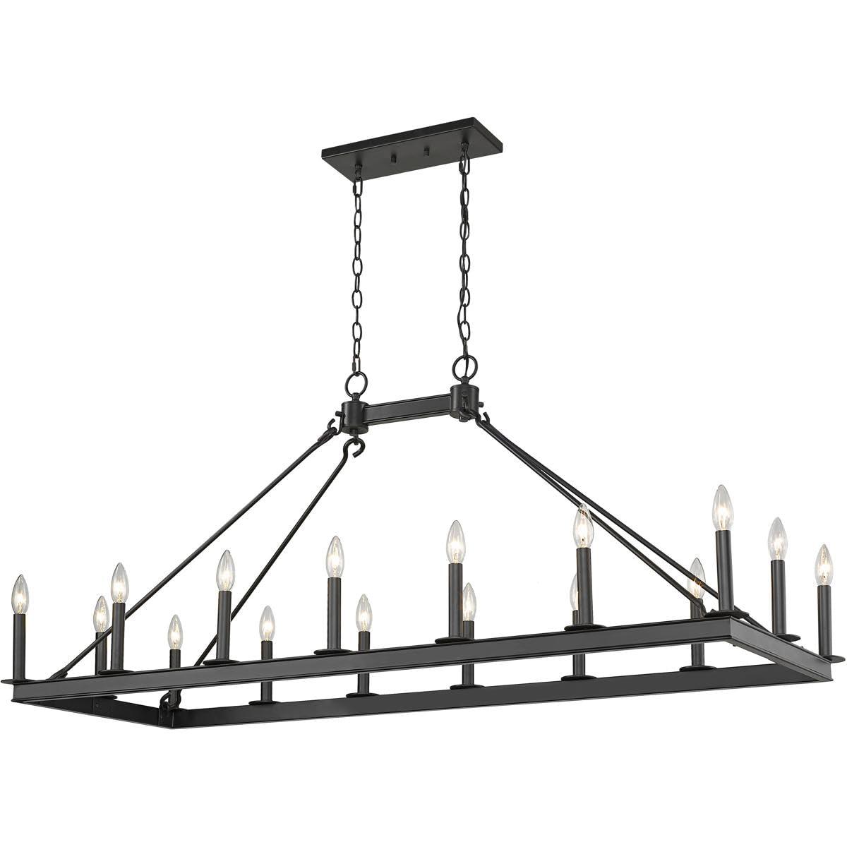 Z-Lite Barclay 16 - Light Chandelier in  Matte Black