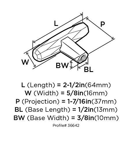Amerock St. Vincent 1 7/16" Length Bar Knob