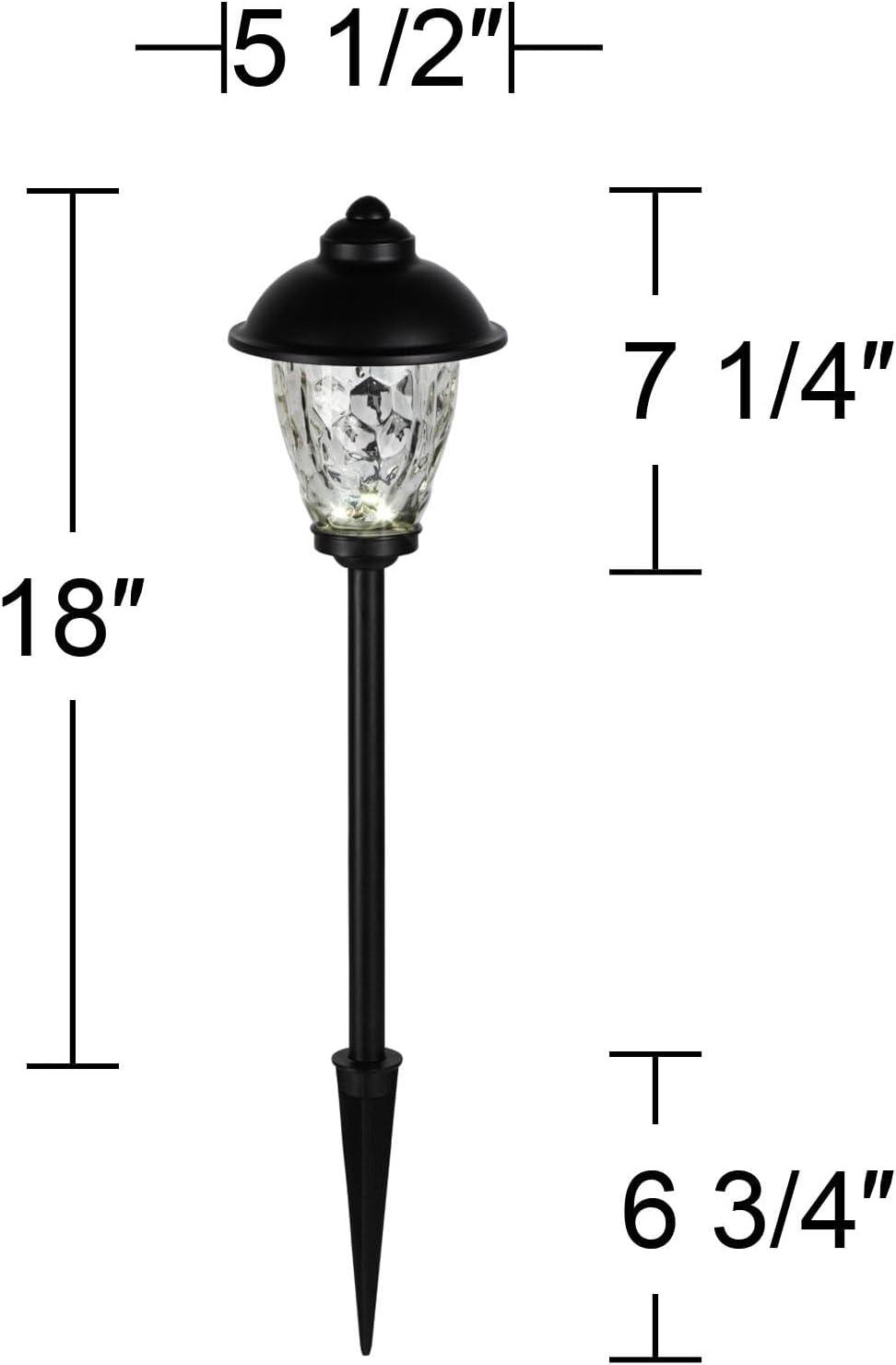 Concord Black LED Pathway Light with Clear Glass