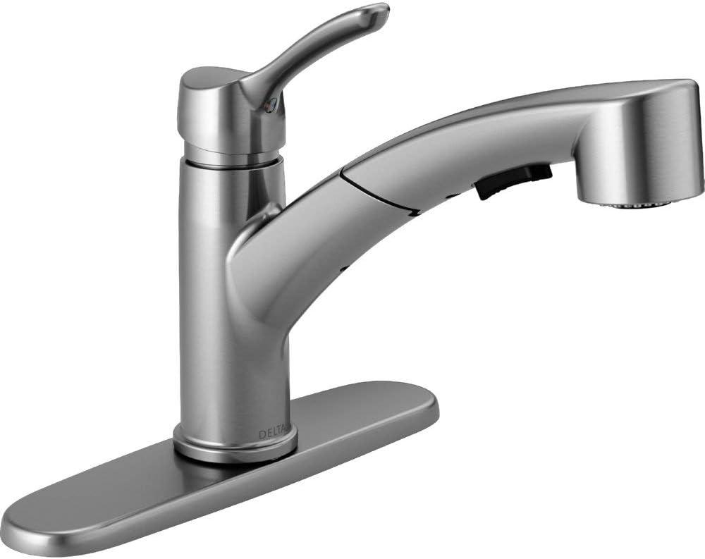 Collins Pull Out Sprayer Kitchen Sink Faucet, Single Handle Kitchen Faucet