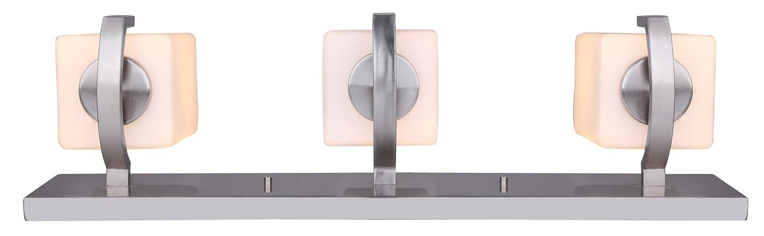 Palmer 3-Light Brushed Nickel Bath Light