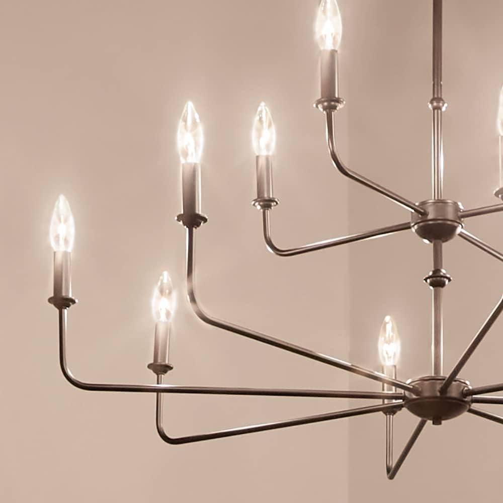 12 - Light Dimmable Classic / Traditional Chandelier